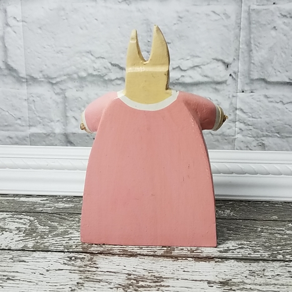 RARE Wooden Mother Bunny Rabbit figure Midwest Cannon - Picture 3 of 5